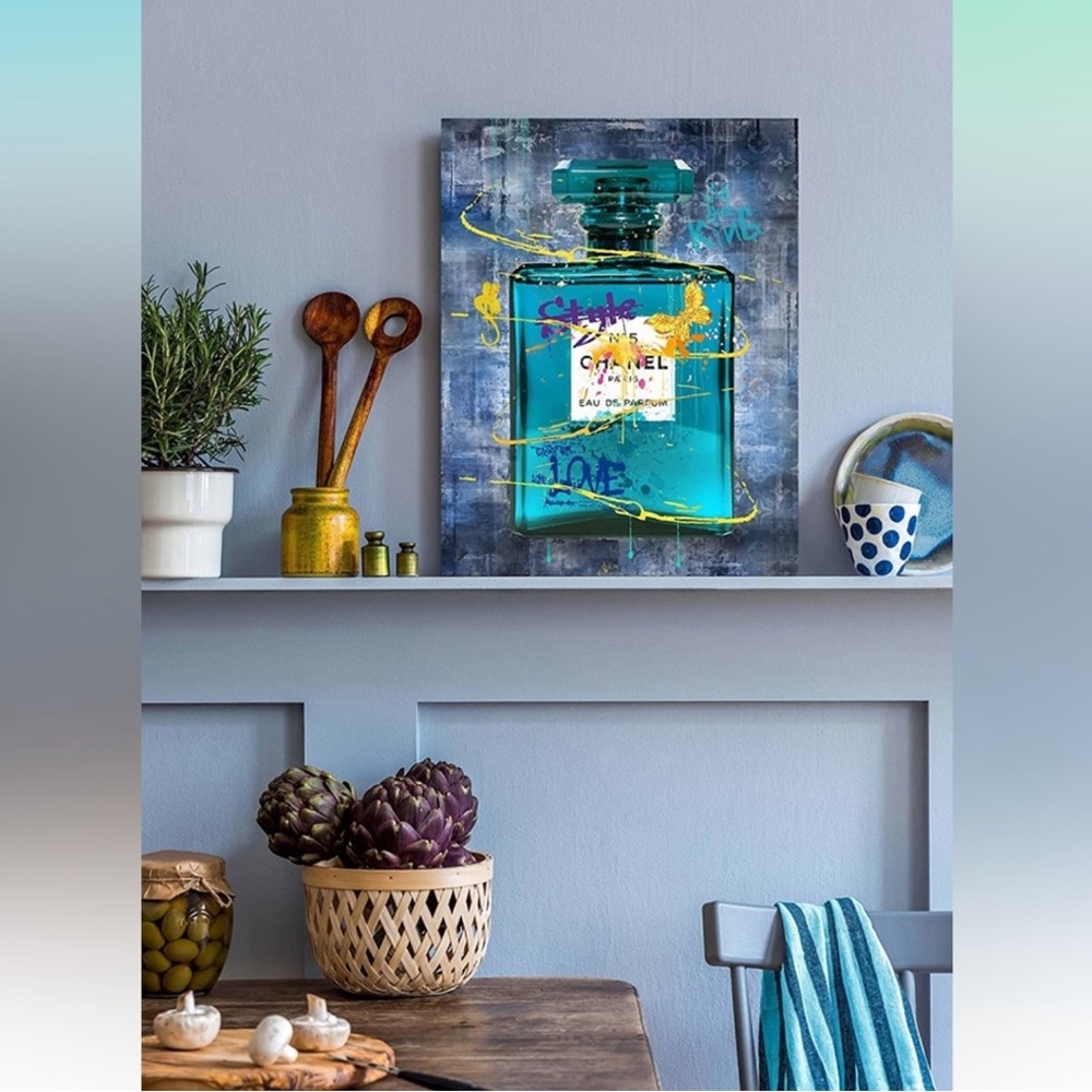 Perfume Wall Art Bedroom Wall Decor Size 15 x 11.5 Inches